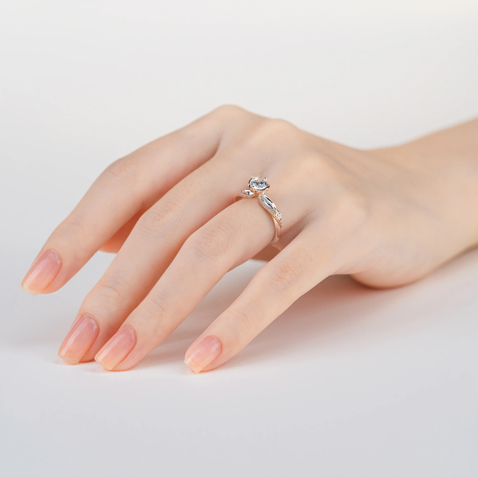 Nhẫn đính hôn Kim cương Satin Cape NCH5404 6